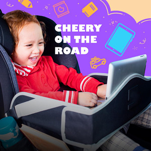 Muestra gratis nuevo producto impresión personalizada viaje equipo niño Carseat impermeable plegable coche bandeja niños viaje bandeja de juego al por mayor - Product Image 6