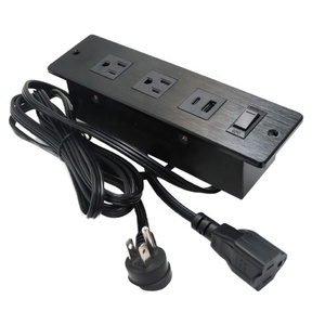 Mỹ nhúng ổ cắm nhanh chóng sạc USB ổ cắm điện 3.0A USB-A 20W USB-C với 2 TR AC ổ cắm AND1 quá tải chuyển đổi ổ cắm - Product Image 1