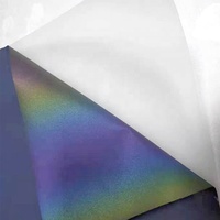 Alta calidad TPU caja del Visible de plata del arco iris Plotter de corte logotipo carta de hierro en textil película reflectante de calor transferencia de vinilo para ropa