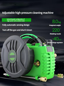 Appareil ménager portable Pompe de lavage de voiture à haute pression réglable Machine de nettoyage de haute technologie en plastique Accessoires de climatisation - Product Image 6