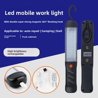 Lámpara de Reparación LED Recargable con Imán, Luz de Trabajo para Puestos de Mercado Nocturno, Herramienta de Reparación de Emergencia para Automóviles