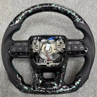 Volant personnalisé bleu clair pour Toyota Land Cruiser LC71 LC76 LC200 Hilux Supra MKV A91 G80 Prius