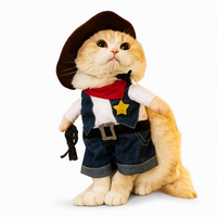 Vêtements de déguisement amusants pour animaux de compagnie en gros – Costumes d'Halloween pour chiens, styles infirmière, pirate, officier – Ropa Para Perros pour petits chiens et chats