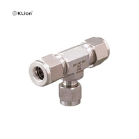 Filtre pneumatique en T pour particules, en acier inoxydable 316, 15 microns, 1/4 pouce, type T, pour gaz haute pression, de la marque Klion RTS Instrumentation