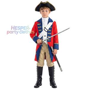 Disfraz de General Colonial Británico HP para Niños, Uniforme de Soldado de la Guerra Revolucionaria, Traje Histórico del Siglo XVIII para Niños - Product Image 1