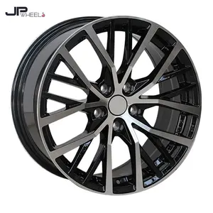 Vente en gros de jantes de voiture à rayons multiples Jantes noires 17 pouces 5x112 5x100 Jantes en alliage pour VW #11018 - Product Image 2