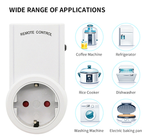 EU cắm không dây điều khiển từ xa ổ cắm thông minh Ổ cắm điện đèn chuyển đổi điện với pin - Product Image 4