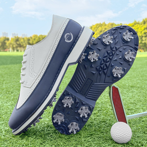 Chaussures <span class=keywords><strong>de</strong></span> <span class=keywords><strong>golf</strong></span> pour hommes, chaussures <span class=keywords><strong>de</strong></span> <span class=keywords><strong>golf</strong></span> <span class=keywords><strong>vintage</strong></span> à crampons, imperméables et respirantes - Product Image 5