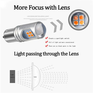 Luz Led para coche DRL 12smd 3030chip T15 luz LED de estacionamiento Canbus cola de respaldo lámpara de marcha atrás Luz de <span class=keywords><strong>señal</strong></span> de giro automático - Product Image 5