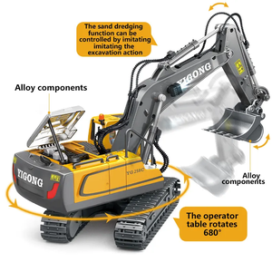 Nuovo stile in lega di RC autocarro in lega tecnica di ingegneria del veicolo <span class=keywords><strong>escavatore</strong></span> 2.4G RC costruzione camion giocattoli per bambini - Product Image 2