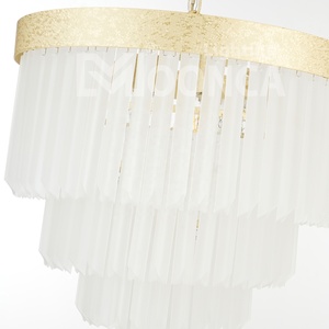 Đèn chùm vàng hiện đại có thể điều chỉnh chiều cao trang trại phong cách ánh sáng lịch thi đấu cho phòng ăn phòng ngủ lối vào Nhà Bếp Có sẵn giữa - Product Image 3