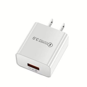 <b>EU</b> US <b>Plug</b> Power Quick Charge QC 3.0 USB Universal Interface 18w Fast Charging Charger Power <b>Adapter</b> for Phones - Product Image 1
