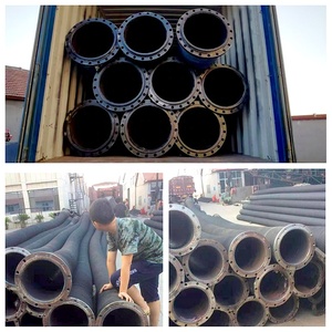 16inch linh hoạt đường kính lớn mặc sức đề kháng bện bùn nạo vét ống cao su với mặt bích - Product Image 4