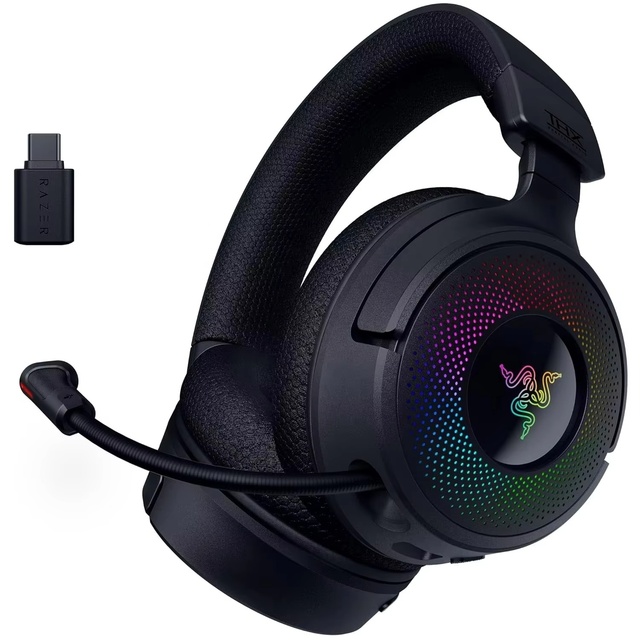 Razer Kraken V4 Wireless Gamer Headset 2.4GHz Wireless Gaming Headphones USB 40 mm Drivers Quick Volume Adjust for PC Mac PS5