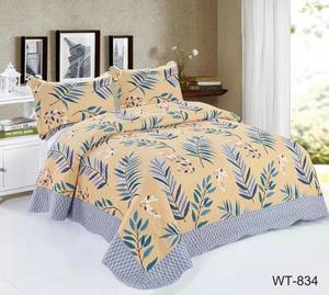 3-piece Embroidered Floral Quilted Bed <strong>Sheet</strong> and Quilt <strong>Set</strong> 100% Cotton Beautiful Bed <strong>Sheet</strong> <strong>Sets</strong> - Product Image 6