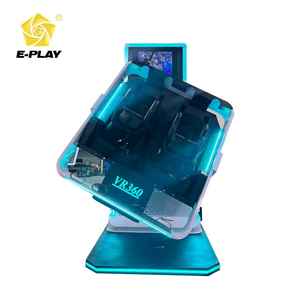 Máquina <span class=keywords><strong>VR</strong></span> 360 giratoria de doble asiento de metal y fibra de vidrio con 49 <span class=keywords><strong>juegos</strong></span> y sincronización en tiempo real <span class=keywords><strong>para</strong></span> uso en exteriores/interiores, centros comerciales y eventos nocturnos. - Product Image 5