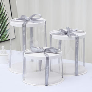 Boîte à gâteau ronde en plastique, emballage pour gâteau, 4 pouces, 6 pouces, 8 pouces, 10 pouces, 12 pouces, qualité alimentaire, outils de pâtisserie - Product Image 6