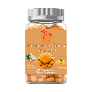 OEM Private Label <b>Herbal</b> <b>Supplements</b> Heart Health Immune Support Candy Gummies Turmeric and Ginger Gummies - Product Image 1