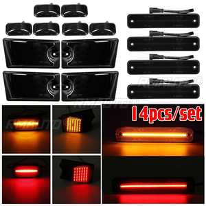 Kit de 14 feux LED pour toit de cabine, clignotants latéraux et répétiteurs pour Hummer H2 2003-2009 2004 2005 2006 2007 2008 - Product Image 1