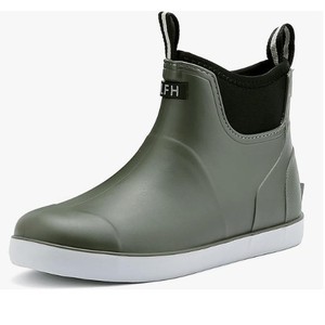 Bottes de pluie unisexes imperméables avec semelle intérieure renforcée en EVA antidérapante, large plateforme en caoutchouc pour la cheville, idéales pour la pêche et toutes les saisons - Product Image 4