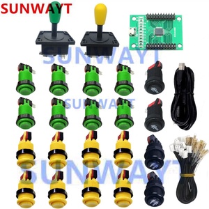 <span class=keywords><strong>Arcade</strong></span> DIY Kit phong cách Mỹ <span class=keywords><strong>push</strong></span> <span class=keywords><strong>button</strong></span> + Joystick + USB Encoder + dây khai thác USB điều khiển cho <span class=keywords><strong>Arcade</strong></span> trò chơi - Product Image 5