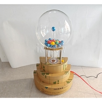 Vente au détail d'air électrique mélangé chanceux dip loto en ligne jeu cadeau de tirage machine de loterie de balle de ping-pong en verre