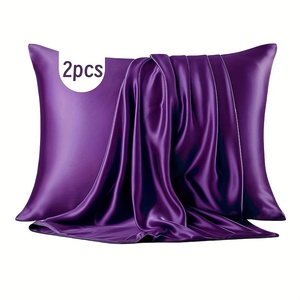 2 taies d'<span class=keywords><strong>oreiller</strong></span> en satin, douces et soyeuses, respectueuses de la peau, pour les cheveux et la peau - Product Image 2