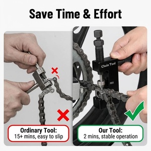 <span class=keywords><strong>Kit</strong></span> d'outils de démontage et de rivetage de chaîne CiHOO pour <span class=keywords><strong>moto</strong></span>, pour chaînes à joints toriques 520/525/530, comprenant coupe-chaîne, riveteuse et outil d'installation, en plastique - Product Image 3