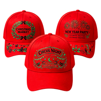 Cappello da Baseball Natalizio Personalizzato con Ricamo, Unisex, Regolabile, Cappelli per le Festività Natalizie