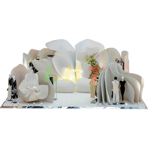Libit Fiberglass Decorations Abstract Modern Indoor Exhibition Booth With <b>Led</b> Lighting Pre Assembled Freestanding - Product Image 5
