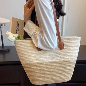 Sac à main tendance pour femme en paille tressée, sac de plage décontracté, sac à bandoulière fait main, sacs d'été naturels – Grande Vente - Product Image 2