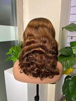 Perruque en cheveux humains Remy vietnamiens doublement étirés |   Lace Front Transparente 13x4 |   Perruque à ondulations lâches pour femmes