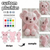 Peluches personnalisées en gros : animaux, fleurs souriantes, cadeaux promotionnels pour fleuristes, oreillers mignons, peluches Kettlebell sur mesure