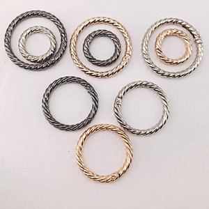 XOẮN mùa xuân O Ring Clip <span class=keywords><strong>Keychain</strong></span> Vòng Carabiner Clip Dây Móc Khóa Snap móc khóa cho ví túi chuỗi thay thế sửa chữa phần cứng - Product Image 1