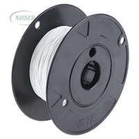 Câble de raccordement TE Raychem 44A0111-22-9 SPEC 44, 22 AWG, 0,38 mm², blanc, 600 V, double paroi, haute température, qualité aviation et militaire
