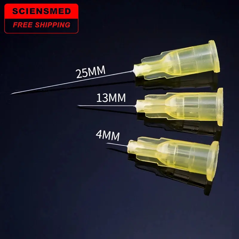 नि: शुल्क शिपिंग उच्च गुणवत्ता Mesotherapy पीआरपी सुइयों 30g 4mm 13mm 25mm meso सुई