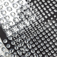Autocollants pour les yeux en strass et perles, 3-10 mm, 6 pièces par lot, best-seller en gros