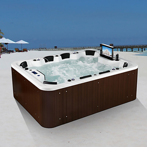 Bañera de Hidromasaje de Acrílico Rectangular para Spa, Fabricada en China, 2690x2090x930mm, para Exteriores - Product Image 1