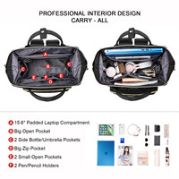LOVEVOOK Vente en gros de sacs pour ordinateur portable matelassés 15,6 pouces, élégant grand sac à dos d'école, sac à dos de travail, sac à dos pour ordinateur portable pour femmes avec USB