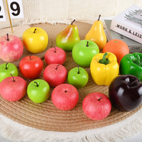 Fruits et légumes artificiels à bas prix, modèles réalistes de pommes rouges, vertes et jaunes, matériaux en mousse pour la décoration de la maison