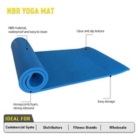 Tapete de Yoga NBR Ecológico con Logotipo Personalizado al por Mayor de Fábrica OKPRO para Ejercicio Físico y Entrenamiento en Gimnasio