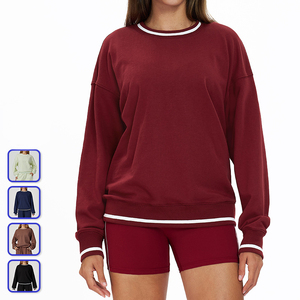 Sudadera Ligera de Manga Larga con Cuello Redondo para Mujer, Talla Grande, con Bloques de Color, Cortavientos, Transpirable, para Deportes al Aire Libre, Ocio, Otoño - Product Image 3