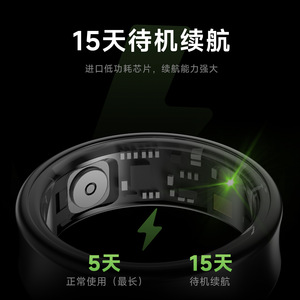 Smart Health <b>Ring</b> <b>Titanium</b> Alloy Blood Oxygen Sleep Monitor Heart Rate Stress Tracking Fitness Band For <b>Men</b> Women Wearable - Product Image 4
