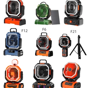 Ventilateur de camping portable à commande numérique, quatre vitesses, télécommande, 20000 mAh, rechargeable, avec lumière - Product Image 1