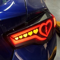 Feux arrière LED clairs YX pour Toyota GT86 Subaru BRZ 2012-2020, forme de cœur, DRL, clignotants dynamiques séquentiels