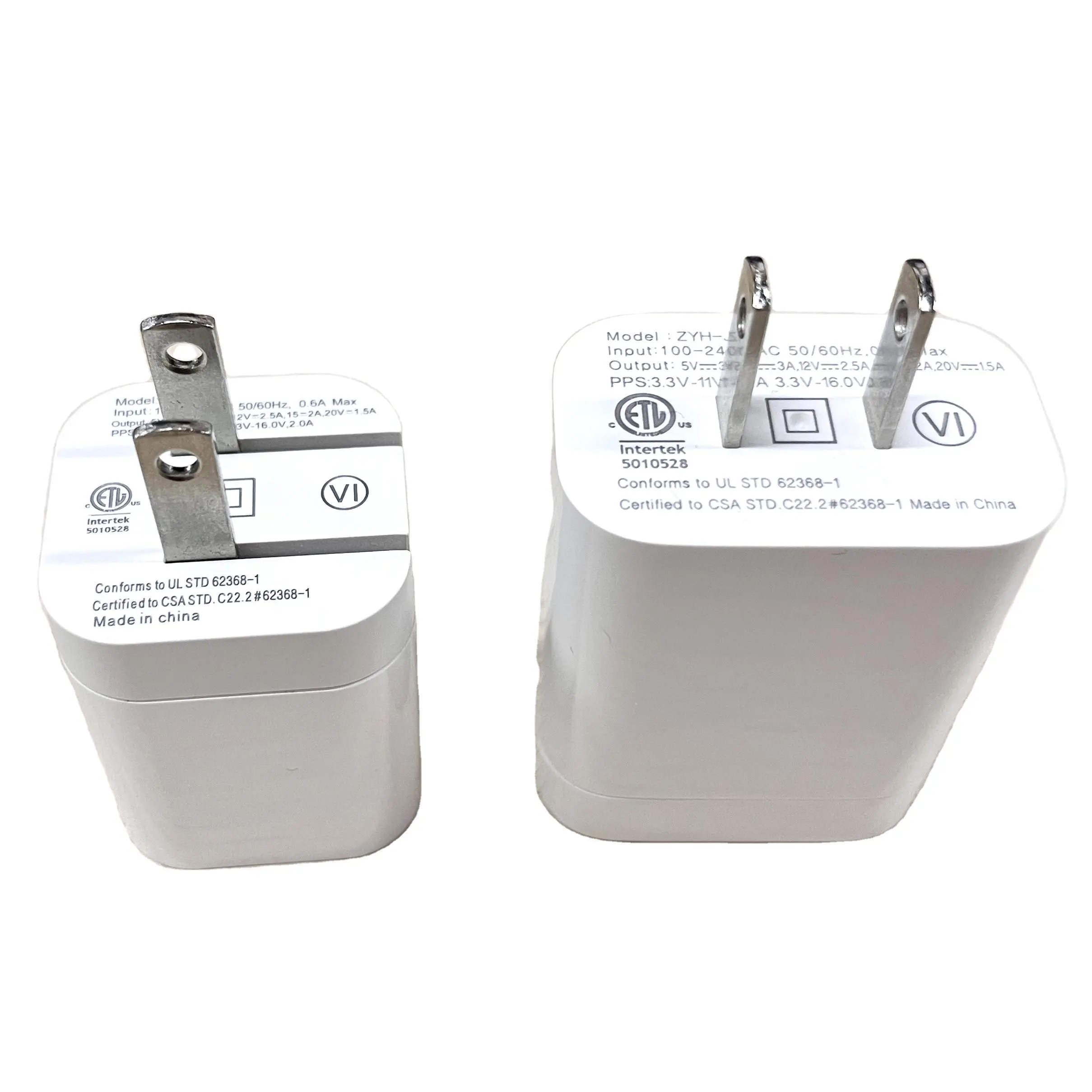 Etl Certificaat 30W Pd Qc 2.0/3.0 Snel Opladen Muur Oplader Ons Plug Type C Gan Oplader Voor Appl Mobiele Telefoon