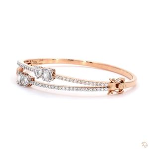 Pulsera de Diamantes Brillantes de Diseño para Mujer, Oro, Plata, Oro Rosa, Joyería Elegante y de Lujo, Ideal para Fiestas - Product Image 2