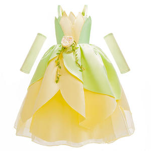 Costume de princesse elfe verte pour filles, déguisement de Tinker Bell, costume de cosplay pour Halloween, tenue de fête, tutu de fée, robe de princesse - Product Image 4