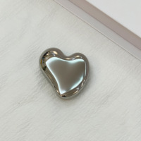 Miroir Pliable en Métal Personnalisé en Forme de Cœur Irrégulier, Portable en Alliage de Zinc, Petit Miroir Artisanat, Cadeau Promotionnel Moderne