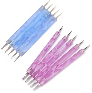 แปรงจุดสีเล็บอะคริลิค5ชิ้น/เซ็ตสีที่แตกต่างกัน - Product Image 2